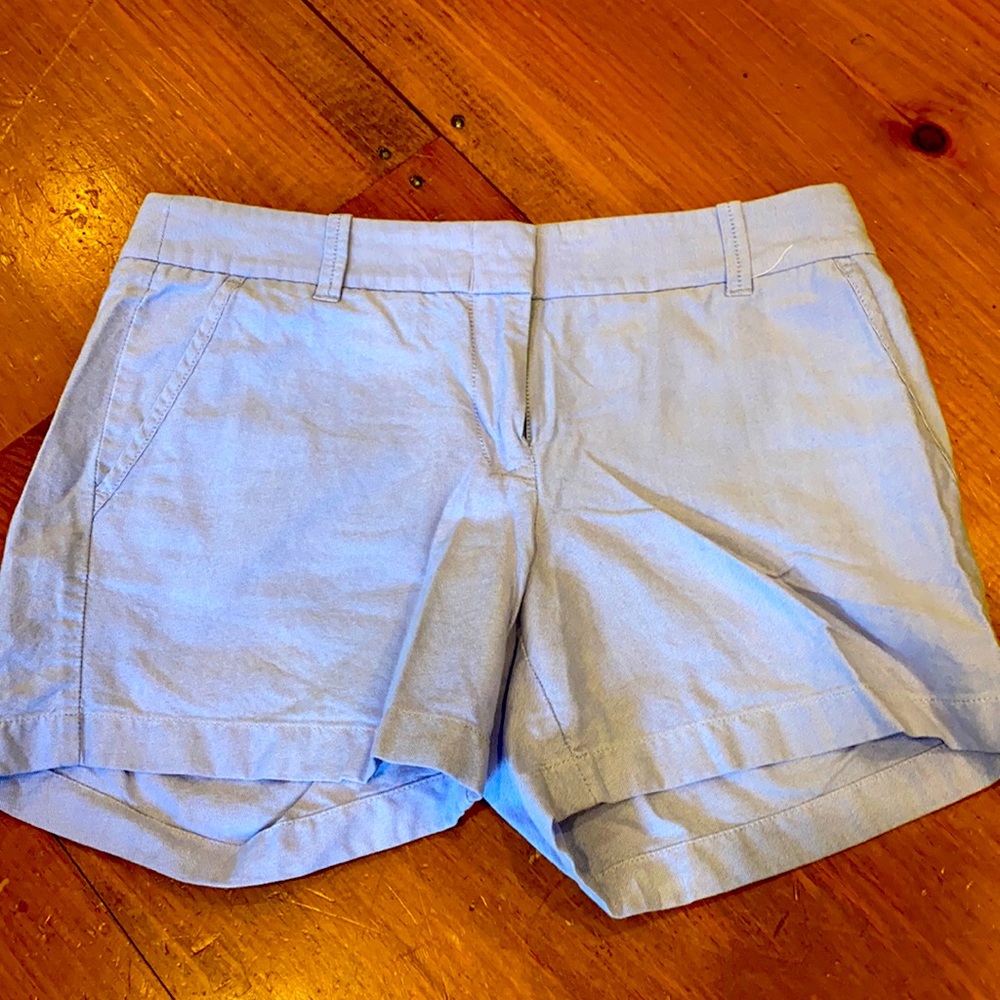 Light blue linen JCrew shorts